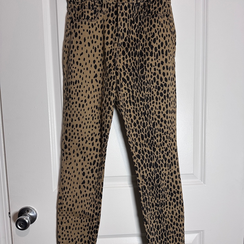 Good American Good Waist Spotted Leopard Jeans